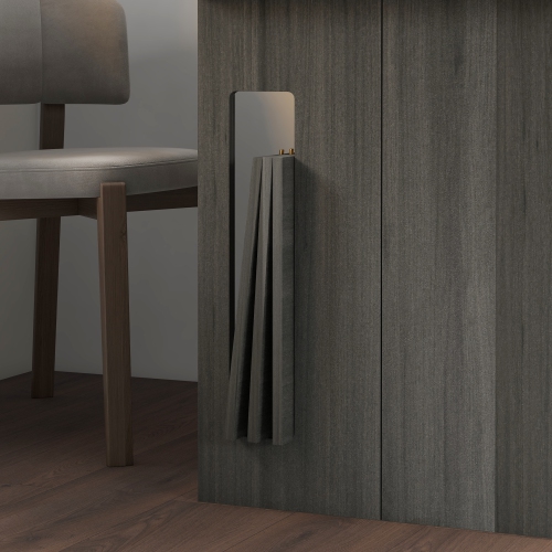 HOMCOM – Table à dîner extensible, table de cuisine extensible pour petits espaces, 6 places pour un maximum, gris