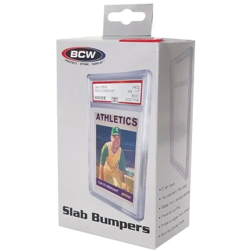 BCW Supplies Graded Slab Bumpers: PSA Card - Clear 6 slabs per pack