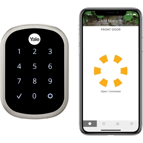 Serrure intelligente Wi-Fi assure Lock SL de Yale - nickel satiné - Boîte ouverte