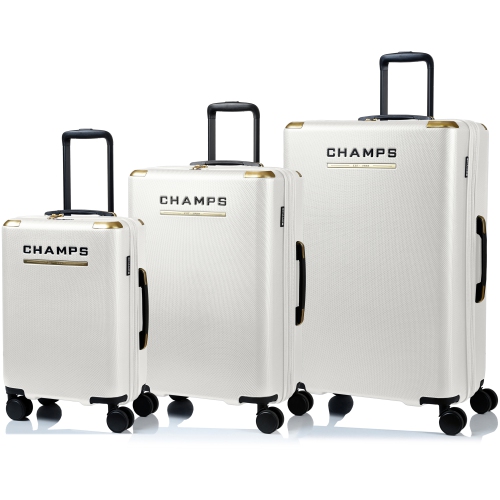 CHAMPS Luxe II Collection - 3-piece Hard Side Luggage set