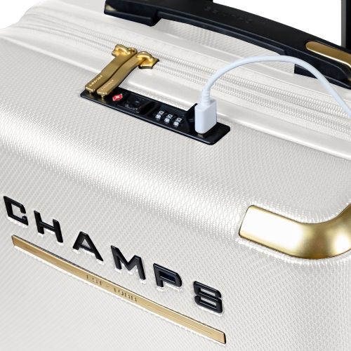 CHAMPS Luxe II Collection - 3-piece Hard Side Luggage set