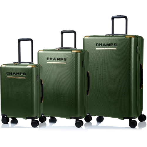 CHAMPS  Luxe Ii Collection - 3-Piece Hard Side Luggage Set