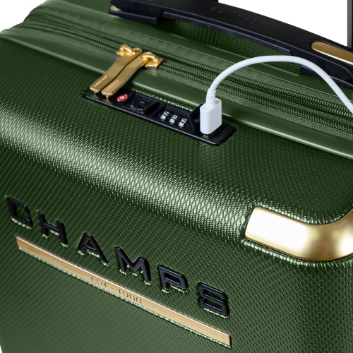 CHAMPS Luxe II Collection - 3-piece Hard Side Luggage set