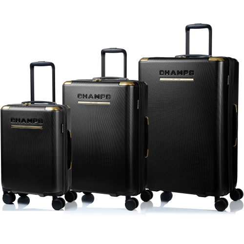 CHAMPS  Luxe Ii Collection - 3-Piece Hard Side Luggage Set
