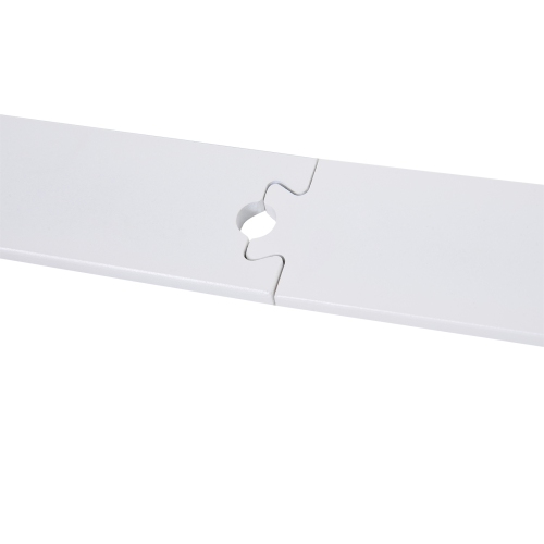 HOMCOM 6FT Sliding Barn Door Hardware Kit, Heavy Duty Barn Door Track Kit for Single Door, Fit 36" Wide Door Panel T Shape, White