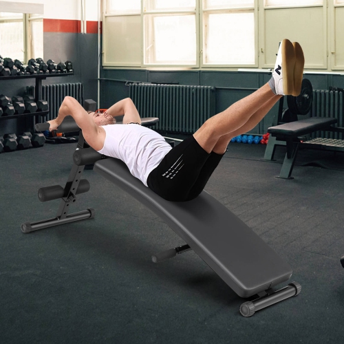Banc de musculation inclinable réglable de Goplus avec siège rembourré en mousse haute densité