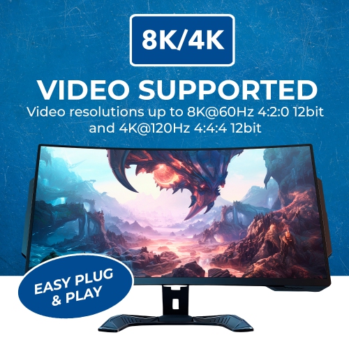 OREI 8K Audio Extractor with ARC/eARC output for Dolby Atmos and DTS: X