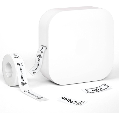 Image 1 of 4.. Mini Portable Label Label Maker - Q30 Bluetooth Label Maker Machine, Label Maker, Labeler Ideal for Name Stickers, Home Storage, Office White