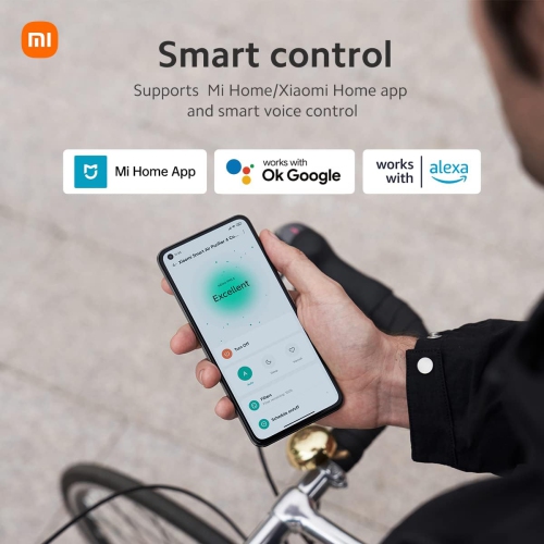 Xiaomi Smart Air Purifier 4 Compact, Small HEPA Air Cleaner for Large Room Home Bedroom Dorm