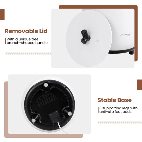 Costway 23L Bathroom Towel Warmer Bucket 4 Timer with Fragrance Holder & 3-Level Heating