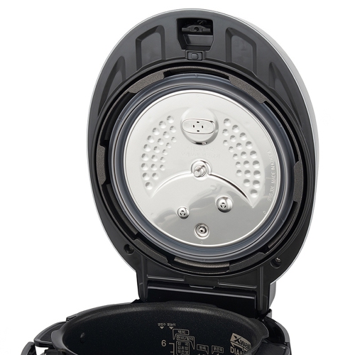 CUCKOO CRP-P0609S 6-Cup High Pressure Rice Cooker & Warmer with Nonstick Inner Pot, 12 Menu Options, Fuzzy Logic Tech, 3 Voice Guide, Auto Clean