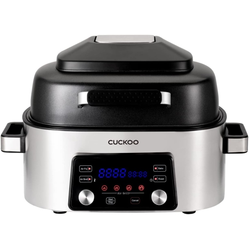 CUCKOO CAFG-A0601S 6-Quart Countertop Air Grill & Air Fryer with 5 Cooking Modes, Convection Oven, Microwave, Toaster, Air Fryer, Defroster,