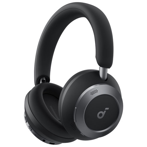 Casque d'écoute 100 % sans fil à suppression du bruit Space One Pro de Soundcore par Anker - Noir de jais