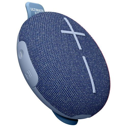 Haut-parleur miniature sans fil portatif Bluetooth étanche MINIROLL d'Ultimate Ears - Bleu majestueux