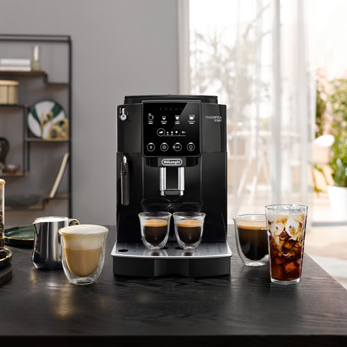 Machine à espresso automatique iMagnifica Start de De'Longhi avec mousseur à lait manuel - Noir