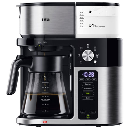 Braun MultiServe Plus Drip Coffee Maker 10 Cup Black Best Buy Canada