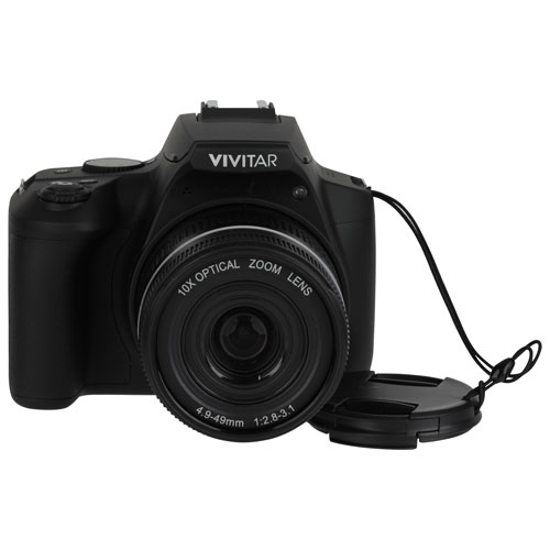 Appareil photo numérique à zoom optique 10x 64 Mpx Wi-Fi VXXBR10 de Vivitar - Noir - Exclusivité Best Buy