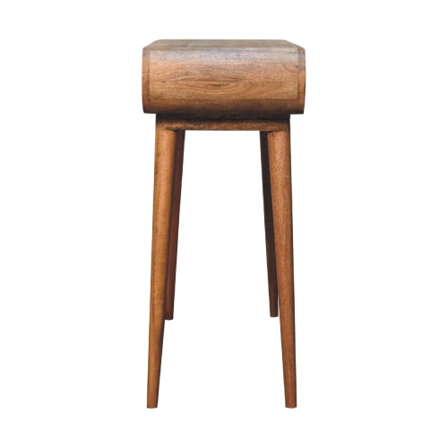 Console en bois massif Amaya style nordique d'Artisan Furniture au fini marron