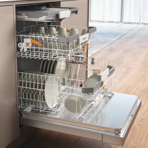 Miele Pre-Finished Dishwasher With Cutlery Tray In Clean Touch Steel - G 7216 SCU