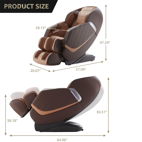 Medfinity Full Body Massage Chair With Zero Gravity Heated Sl Track Massage Recliner With Voice Control
