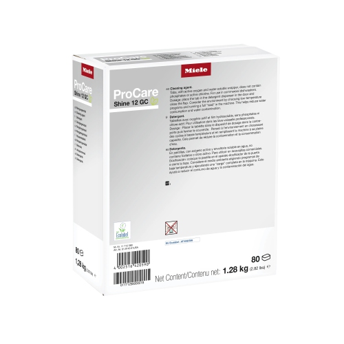 Miele Care Shine 12 GC Professional Dishwasher Tablets - 80 Tabs