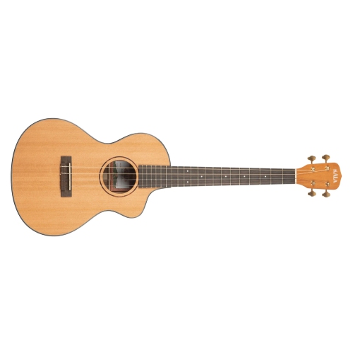 Kula All Solid Cedar Top Trembesi Metropolitan Baritone Ukulele avec Cutaway