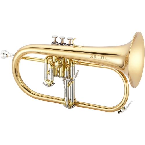 Jupiter Flugelhorn with Rose Brass Bell and 3rd-Valve Trigger - Lacquered