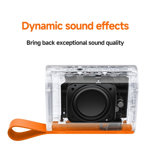 Xiaomi Small Portable Wireless Speaker, Home Outdoor Travel Mini Pocket-Size, Waterproof, Bluetooth 5.4 Stereo Sound 5W output with Deep Rich Bass,