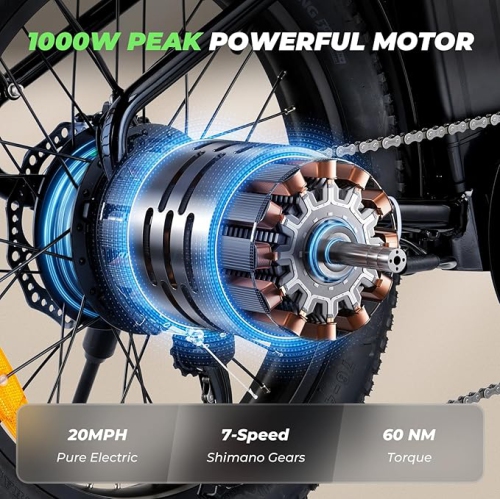 Vélo électrique de U7 adultes d'Isinwheel - Blanc