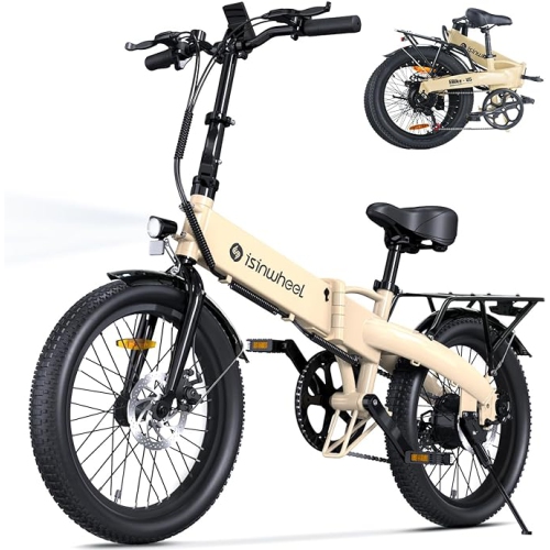 isinwheel U5 Folding Adults Electric Bike - Gold