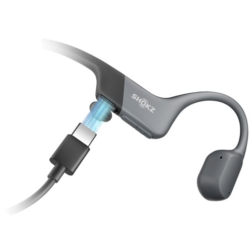 Écouteurs oreilles libres Bluetooth USB-C OpenRun de Shokz - Noir