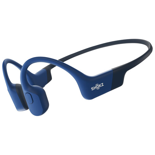 Écouteurs oreilles libres Bluetooth USB-C OpenRun de Shokz - Bleu