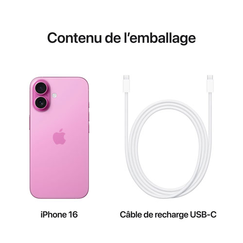 Apple iPhone 16 128GB - Pink - Unlocked | Best Buy Canada