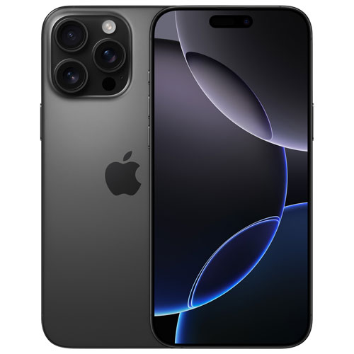 iPhone 16 Pro Max de 512 Go d'Apple - Titane noir - Déverrouillé