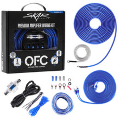 Trousse de câblage pour amplificateur OFC 800 W de calibre 8 de Skar Audio