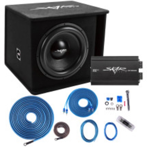 Skar Audio BNDLE-SDR-1X15D2 Single 15" 1,200 Watt SDR Series Complete Subwoofer Package with Vented Enclosure and Amplifier
