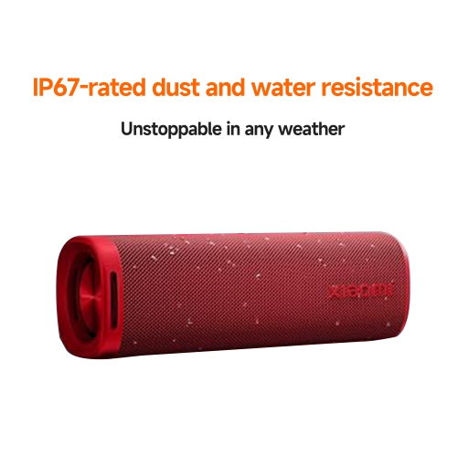 Xiaomi IP67 Waterproof Outdoor Bluetooth Speaker: 30W Stereo Sound, Advanced Bluetooth 5.4, 12 Hours Playback Time, Red