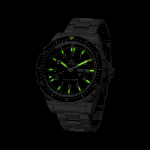 MARATHON- Official IDF YAMAM, Jumbo Day/Date Automatic with Stainless Steel Bracelet YAMAM clasp 46mm