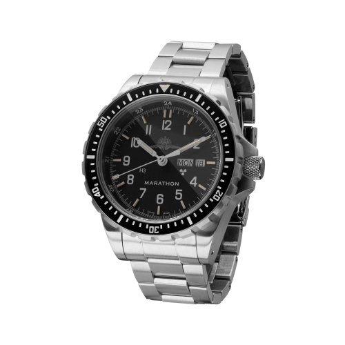 MARATHON- Official IDF YAMAM, Jumbo Day/Date Automatic with Stainless Steel Bracelet YAMAM clasp 46mm