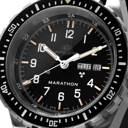 MARATHON- Official IDF YAMAM, Jumbo Day/Date Automatic with Stainless Steel Bracelet YAMAM clasp 46mm