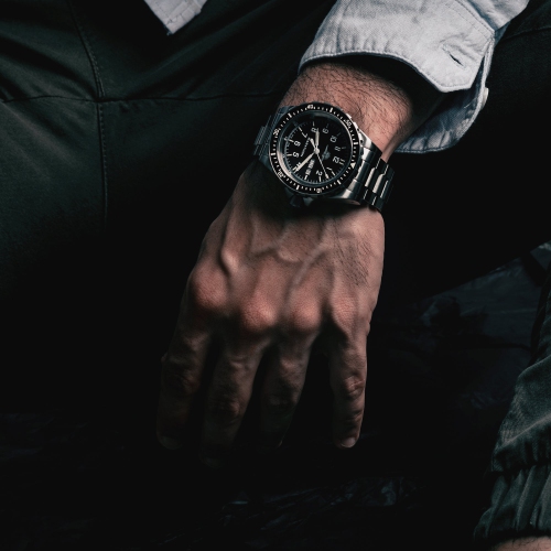 MARATHON- Official IDF YAMAM, Jumbo Day/Date Automatic with Stainless Steel Bracelet YAMAM clasp 46mm