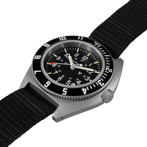 MARATHON- Steel Navigator W/ Date on Ballistic Nylon (12 inch strap) 41mm