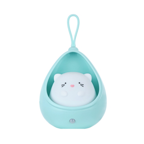 YOULIGHTS  Cute Kitty Motion Sensor Night Light Wall Lamp, Rechargeable, Bedroom Decoration for Kids Baby Toddler Teen Gift (Blue)
