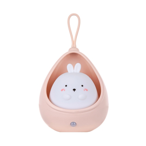 TARGET Cute Rabbit Motion Sensor Night Light Wall Lamp, Rechargable, Bedroom Decoration for Kids Baby Toddler Teen Gift (Pink)