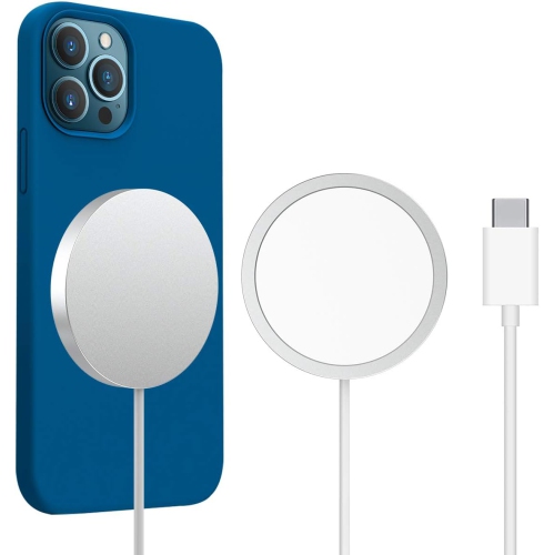 Chargeur rapide sans fil magnétique, chargeur sans fil 15&nbsp;W à recharge rapide USB-C compatible avec les iPhone 16/15/14 Pro plus Max 13/13 mini/