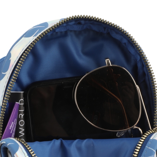 Lilo & Stitch Leaves All Over Print Shiny Mini Sling Backpack