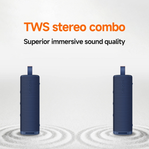Xiaomi IP67 Waterproof Outdoor Bluetooth Speaker: 30W Stereo Sound, Advanced Bluetooth 5.4, 12 Hours Playback Time, Blue