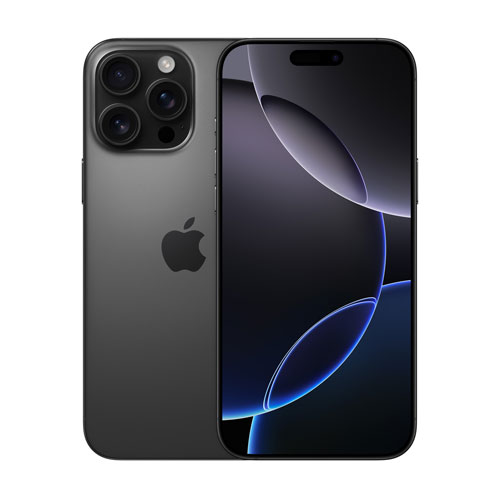 iPhone 16 Pro Max de 1 To d'Apple avec Freedom Mobile - Titane noir - Paiement Balance mensuel