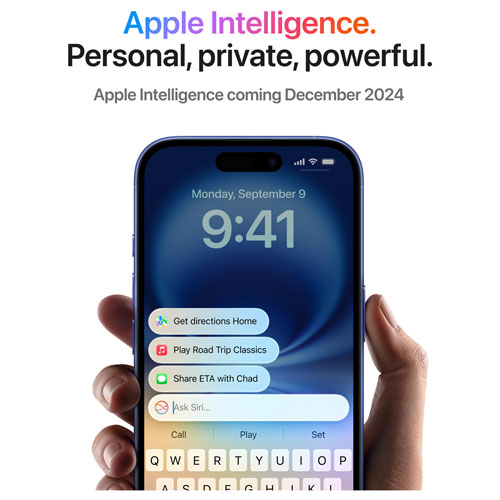 iPhone 16 de 256 Go d'Apple offert par TELUS - Noir - Financement mensuel