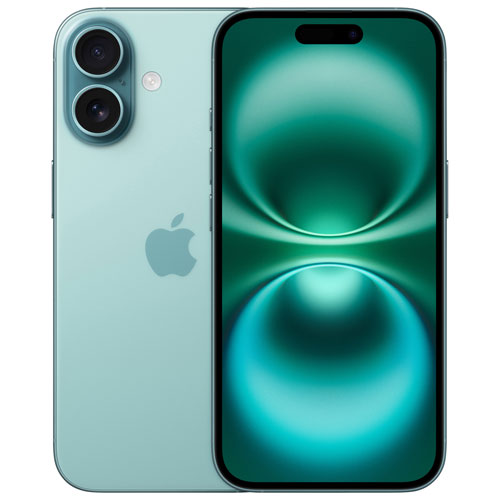 Virgin Plus Apple iPhone 16 128GB - Teal - Monthly Financing